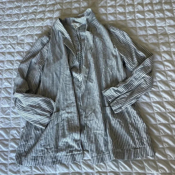 Caslon stripe linen blazer - Picture 1 of 9